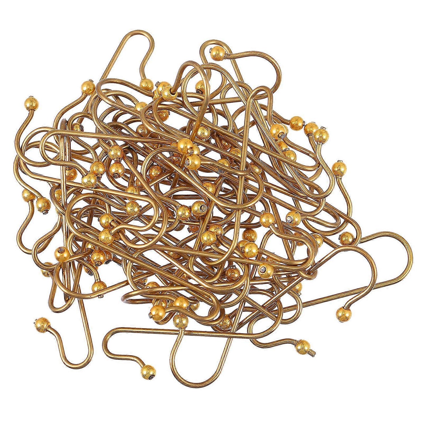 Kerstbalhaakjes goud β 50 stuks (3,5 cm)