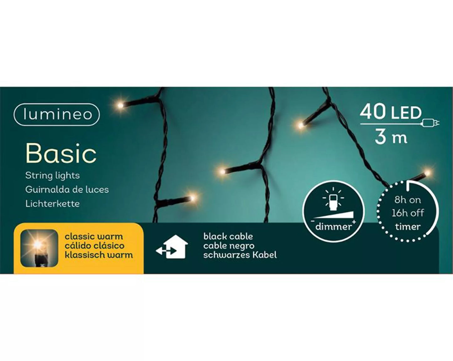 Kerstverlichting β 40 LED lichtjes (3 m)