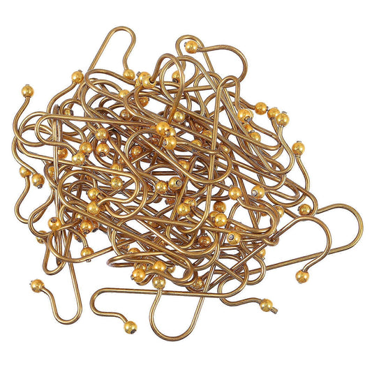 Kerstbalhaakjes goud – 50 stuks (3,5 cm)