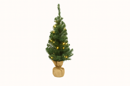 Mini Kunstkerstboom – 60 cm (met LED-verlichting)